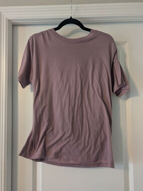 Mauve Crew Neck Short Sleeve Tee
